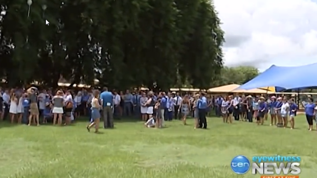 Hundreds of mourners gathered in Katherine to farewell the 14-year-old.
