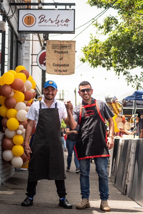 Colombian-born brothers Juan (left) and Sebastian Berbeo will showcase the cooking of their homeland with a huge outdoor barbecue.