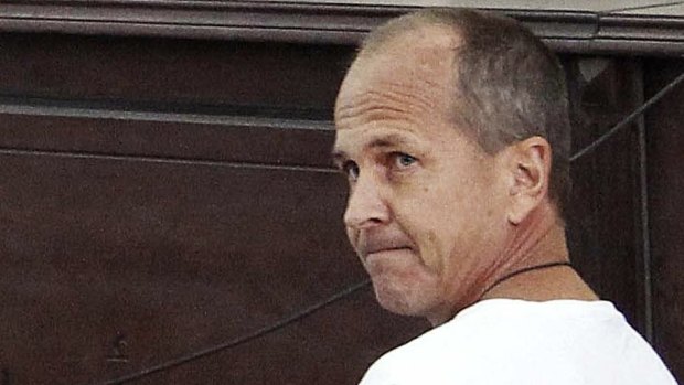 Released after 400 days: Al-Jazeera English correspondent Peter Greste in an Cairo court in March 2014.