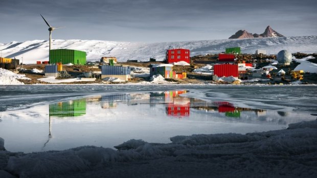 Mawson research station at Horseshoe Harbour.