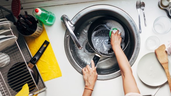 Don't throw your cast-iron skillet in the dishwasher.