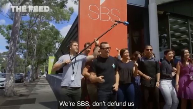 But SBS still has a political message it'd like to share.