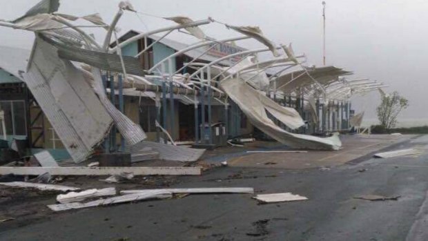 Shute Harbour, near Airlie Beach, was a scene of devastation after Cyclone Debbie.