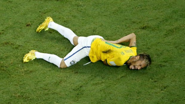 Back injury: Neymar will play no more part in the World Cup.