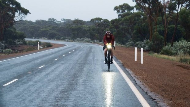 Canberra cyclist Seb Dunne competed in the inaugural 5500km Indian Pacific Wheel Race.