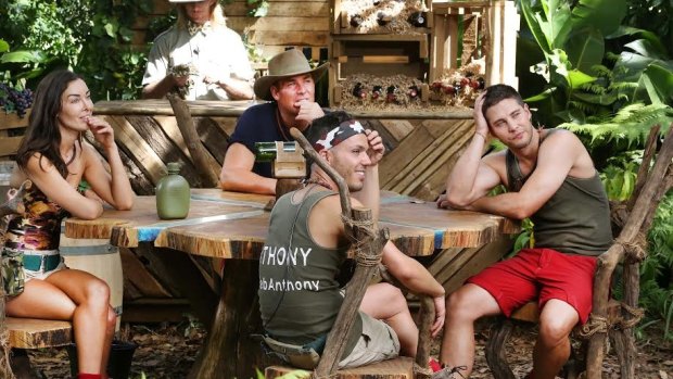 Laurina Fleure, Shane Warne, Anthony Callea and Dean Geyer on I'm A Celebrity.