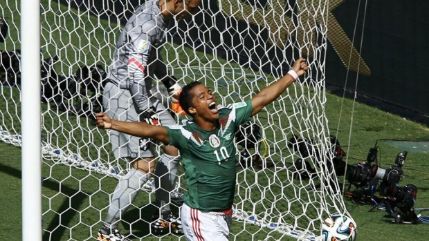 Mexico's Giovani Dos Santos fired Mexico into the lead.