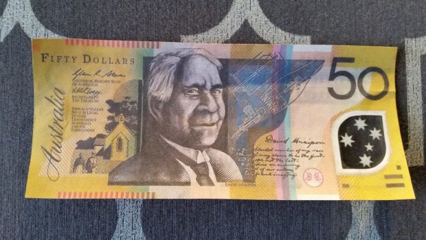 One of the fake 50-dollar notes floating around the Subiaco area.