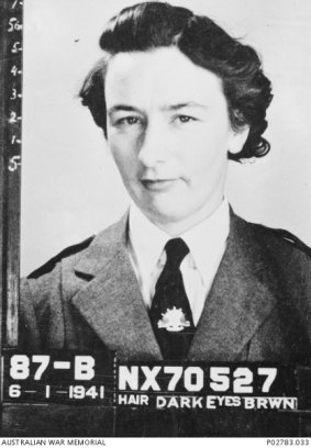 The enlistment photo of Sister Kath Neuss.