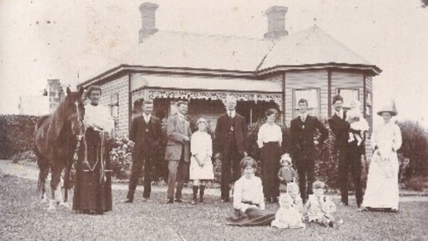 Norman McLeod, second from left, and John Wallace Malseed, two of the 42 Condah men who went off to World War I. 