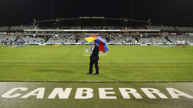 There were plenty of empty seats at Canberra Stadium on Friday night.