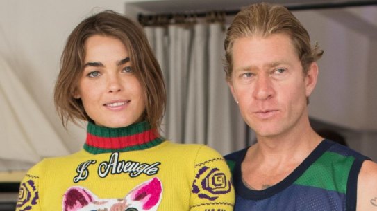 Dan Single with wife Bambi Northwood-Blythe at a NYD party on January 1.