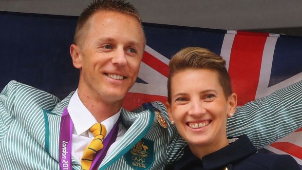 Jared and Claire Tallent: both named in the Australian team for the world athletics championships.