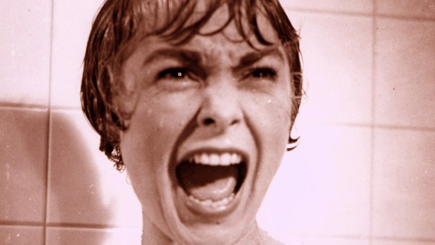 Janet Leigh as Marion Crane in the film <i>Psycho</i>.