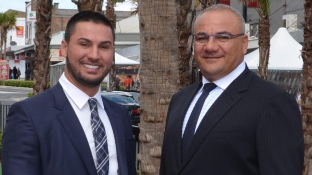 Salim Mehajer (left) and Ronney Oueik.