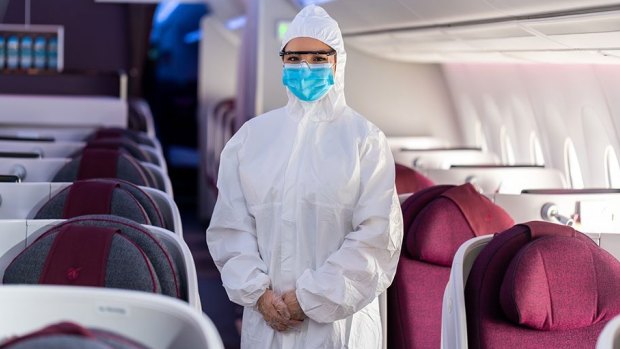 Cabin crew will now wear suits over their uniforms.