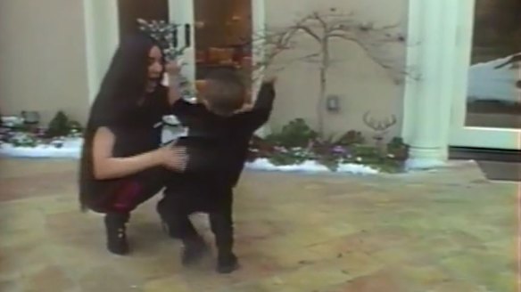 Saint taking his first steps.