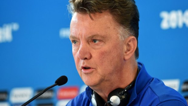Louis Van Gaal: the Dutch coach expects the Socceroos to attack.