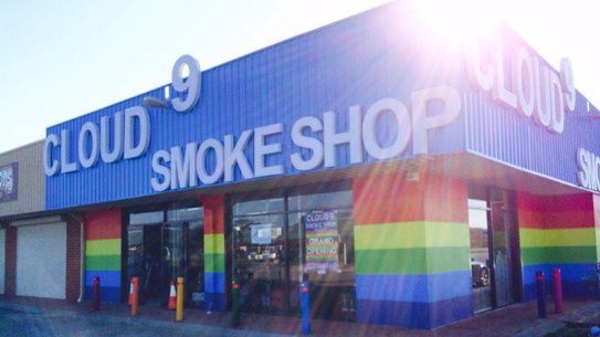 The Cloud 9 Smoke Shop in Rockingham is one of a number of smoke shops popping up around WA