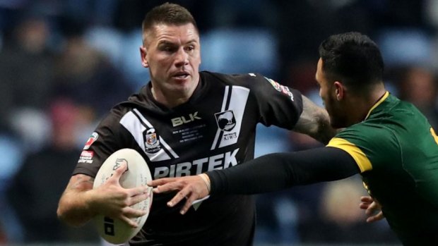Poor form: Shaun Kenny-Dowall had arguably his worst performance in a black jersey in the one-off clash against the Kangaroos in Perth last month.