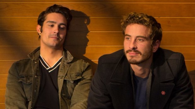 Immediate connection: Craig Stott and Ryan Corr  star in <i>Holding The Man</i>.