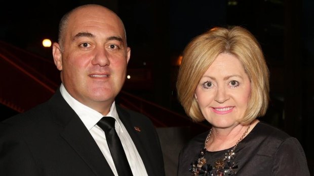 Deputy Perth Lord Mayor James Limnios and Perth Lord Mayor Lisa Scaffidi, in happier times.