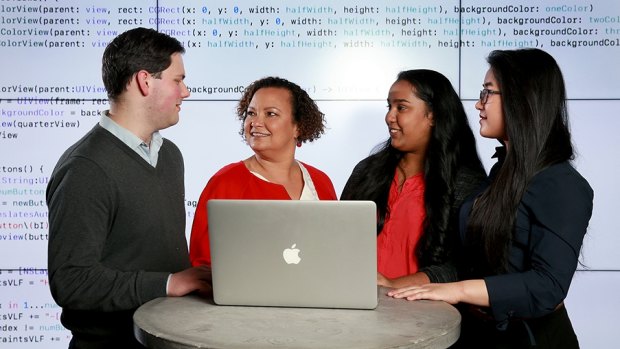 Apple VP Lisa Jackson meets RMIT students at the university this week.