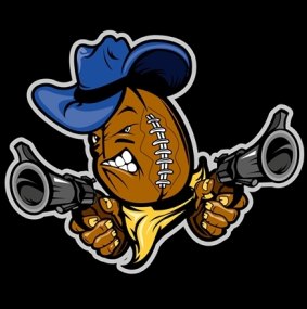 Logo of the Brisbane Outlaws in the National Gridiron League. 