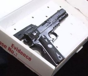The toy gun allegedly held by Tamir Rice.