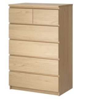 IKEA's MALM drawers. 
