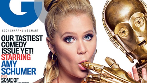Amy Schumer in <i>GQ</I> magazine, which named her its woman of the year.