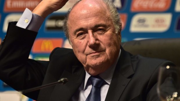 Urged to quit: Sepp Blatter.