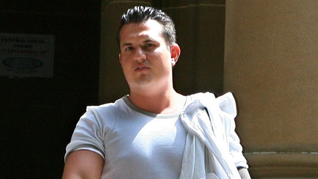 Former Hells Angel member Wayne Rodney Schneider outside a Sydney court in 2008. 