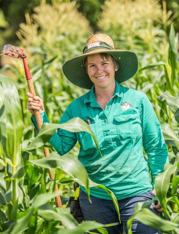 Alice Warner of Five Serves Produce in Richmond, NSW.