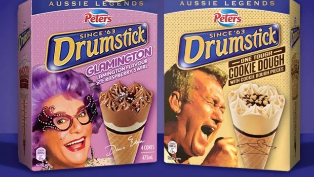 Dame Edna and DRUMSTICK Australia.