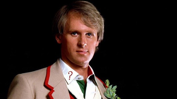 Peter Davison as the fifth Dr Who.