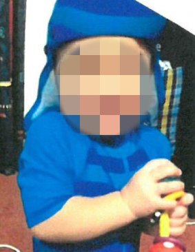 This toddler was taken from a home on Julie Way, Mudgeeraba.