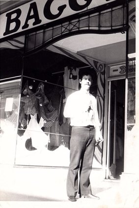 Keith Silverman outside the original Baggy's boutique in Chapel Street, South Yarra. The shop is closing after 45 years after the death of his wife, Rachel Silverman.