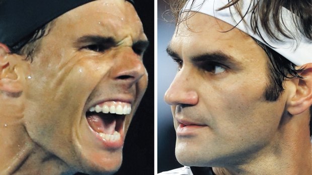Rafael Nadal and Roger Federer