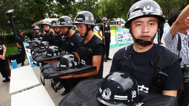 Riot gear provided to hospitals included helmets, batons and body armour.