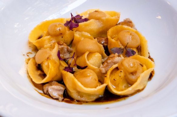 Tortelli cacio e pepe.