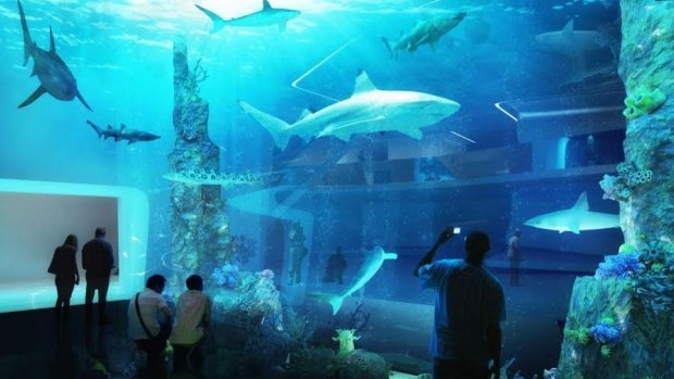 The Mariners development would include an aquarium.
