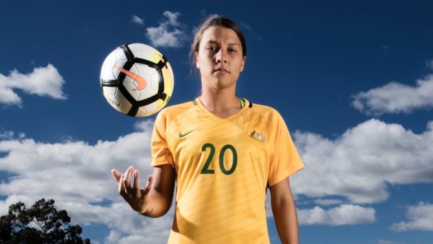 Not happy: Sam Kerr was snubbed by FIFA for the women's player of the year award.