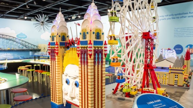 Lego Luna Park alone has 25,000 bricks and took 300 hours to build.