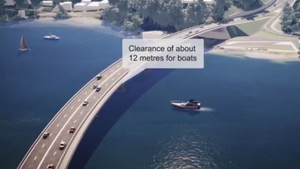Artist's impression of replacement Batemans Bay bridge