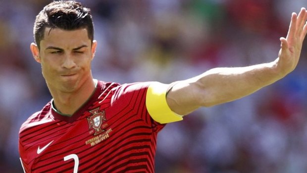 World Cup nightmare: Cristiano Ronaldo struggled to get into the game.