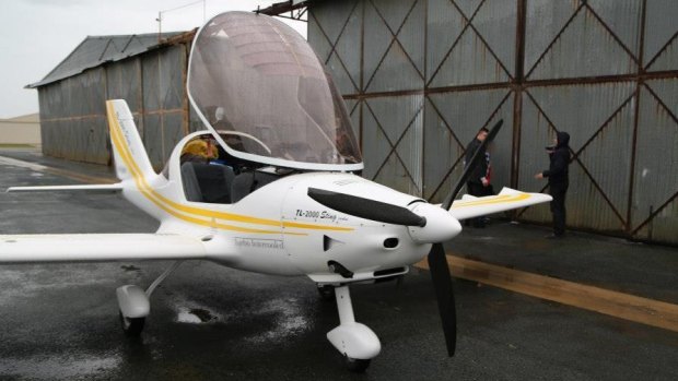 The light aircraft police raided at Deniliquin airport on Wednesday.