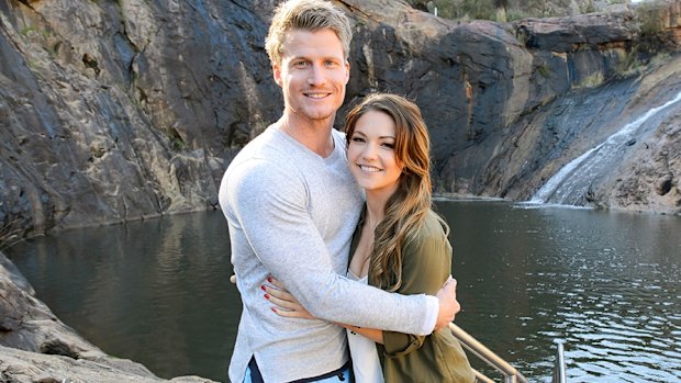 Richie Strahan with Sam Frost on <i>The Bachelorette Australia</i>.