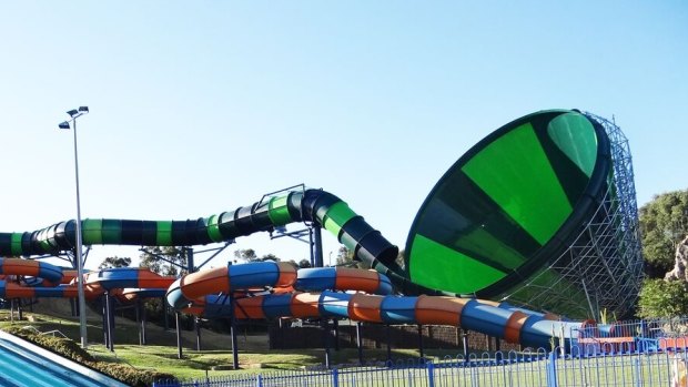 The new tornado slide at Adventure World promises unparalleled thrills.
