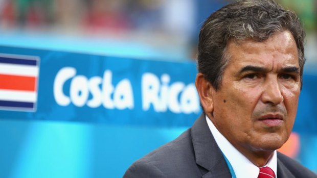 Costa Rica coach Jorge Luis Pinto: taking a leaf out of Jose Mourinho's book.